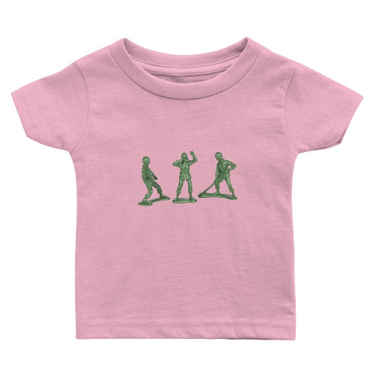 3 GREEN ARMY MEN Baby T Shirts