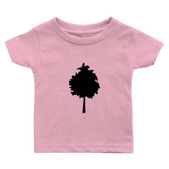 tree silhouette Baby T Shirts