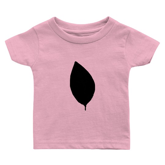 apple tree leaf silhouette Baby T Shirts