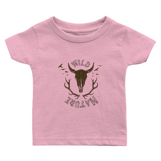 buffalo skull Baby T Shirts