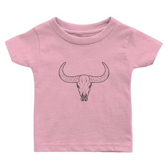 buffalo skull Baby T Shirts