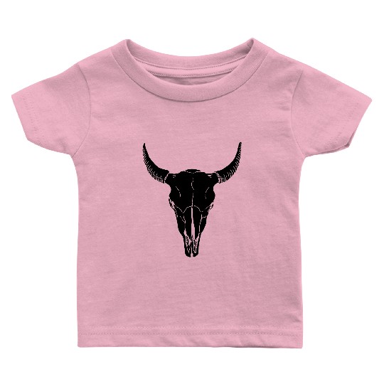 buffalo skull Baby T Shirts