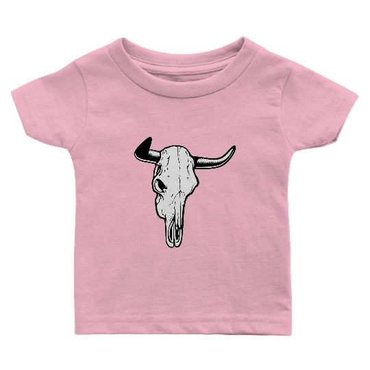 buffalo skull Baby T Shirts
