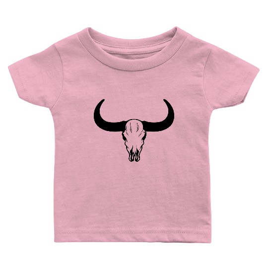 buffalo skull Baby T Shirts