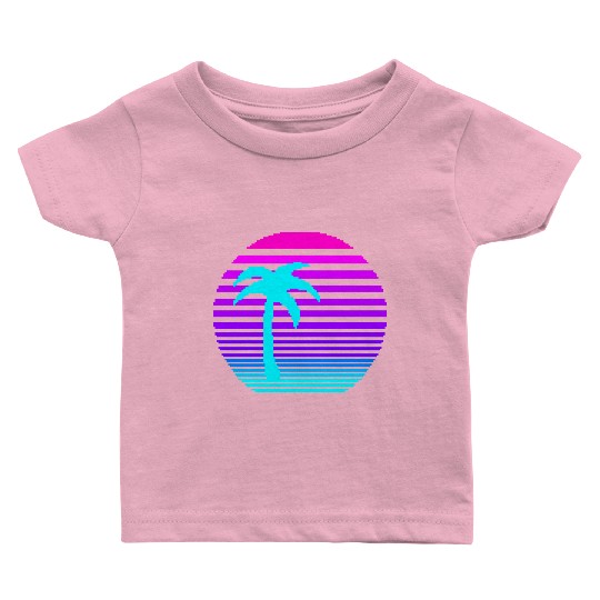 Aesthetic Sun & Palm Baby T Shirts