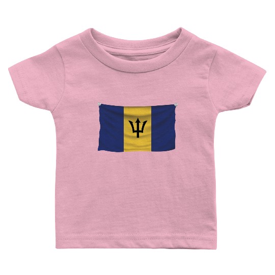 flag barbados Baby T Shirts