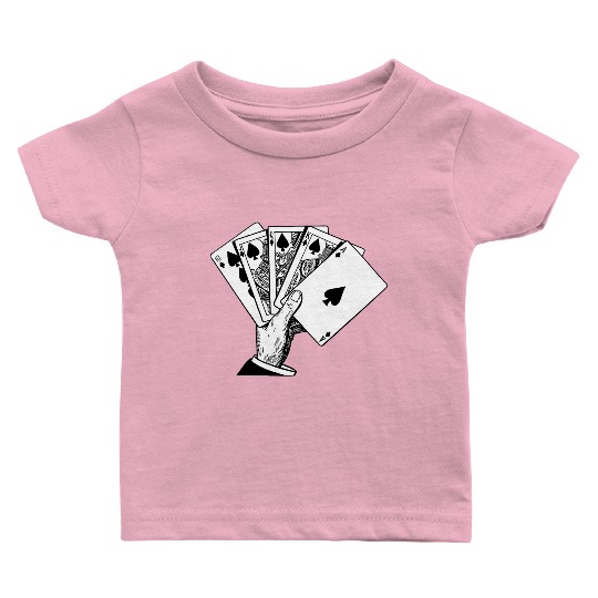 Royal Flush Vintage Illustration Baby T Shirts