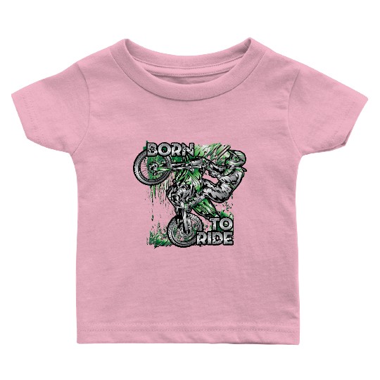 Supercross Born To Ride Baby T Shirts
