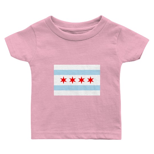 Chicago Flag Baby T Shirts