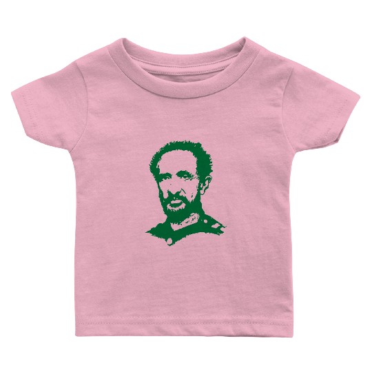 Haile Selassie - HIM - Jah Rastafari - King Rasta Baby T Shirts