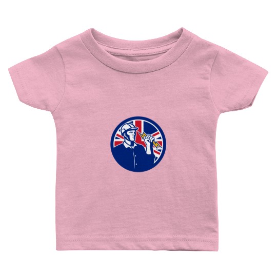 British Power Lineman Baby T Shirts