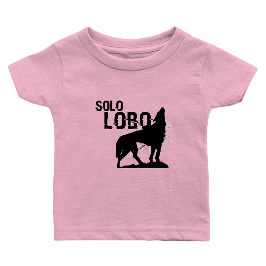 Solo Lobo - Lone wolf spanish Baby T Shirts