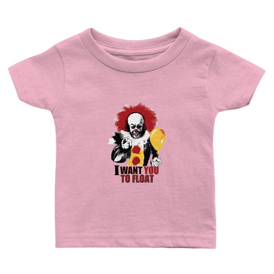 Creepy Pennywise LIGHT Version Art Character Baby T Shirts