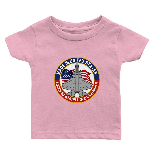 Lockheed Martin F-35C Lightning II - Made in USA Baby T Shirts