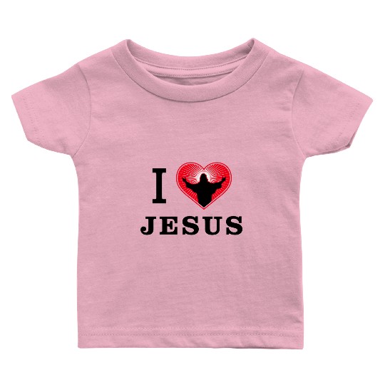 I Love Jesus Baby T Shirts