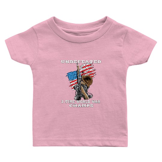 Undefeated World war 2 veteran Baby T Shirts