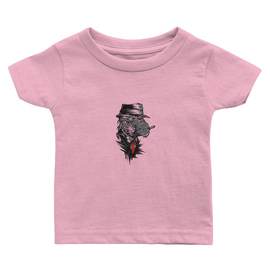 Gangster Monkey, Mafia Monkey, Monkey Business Baby T Shirts