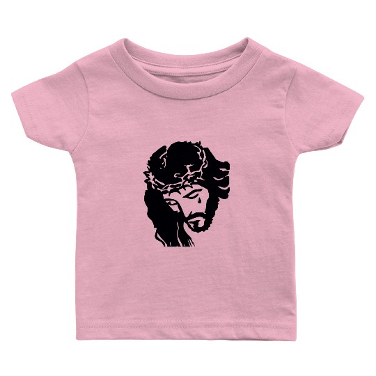 JESUS CROWN OF THORNS Baby T Shirts