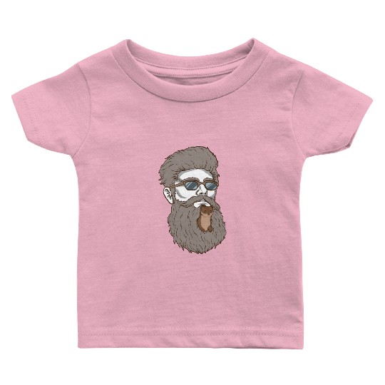 Beard Weasel Funny Beard Design Baby T Shirts