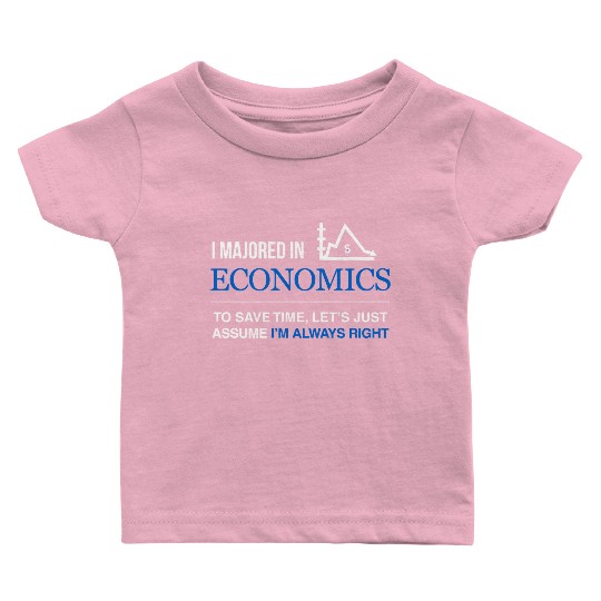 Student - i majored in economics men Baby T Shirts