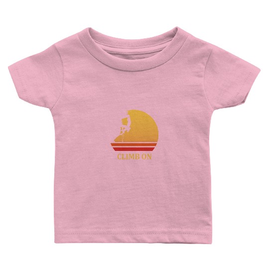 climb on rock climbing Baby T Shirts