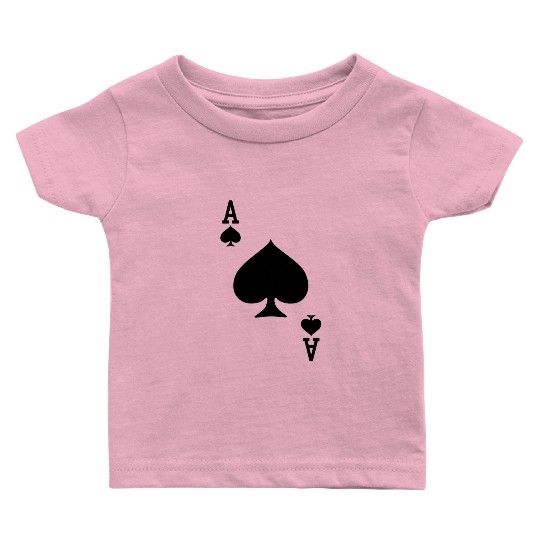 Ace of Spades Playing Card Halloween Costume baseb Baby T Shirts