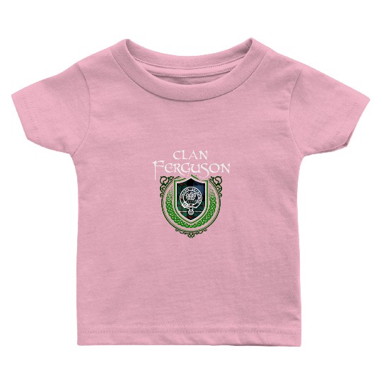Ferguson Surname Scottish Clan Tartan Crest Badge Baby T Shirts
