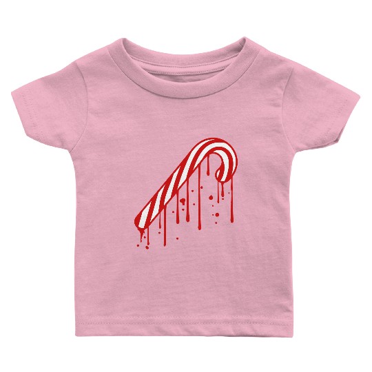 drop graffiti melt stamp candy cane tasty candy su Baby T Shirts