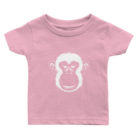 Bored Monkey Face Baby T Shirts