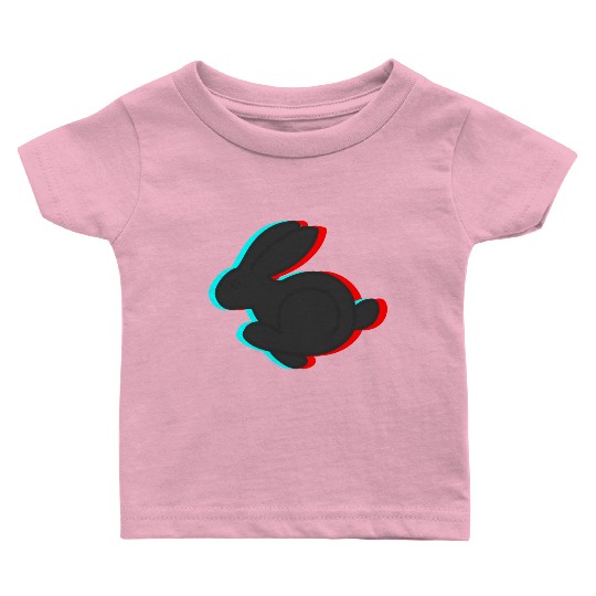 3D Rabbit Baby T Shirts