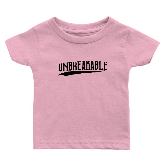 unbreakable gym training hard best sticker patch Baby T Shirts