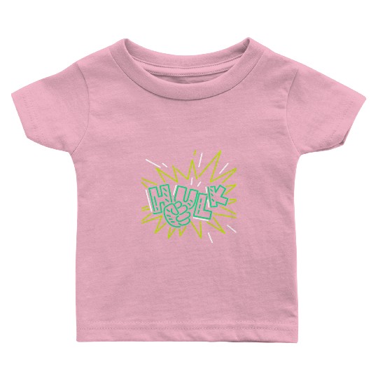 Neon Hulk Baby T Shirts By Marvel Design By Humans----PD