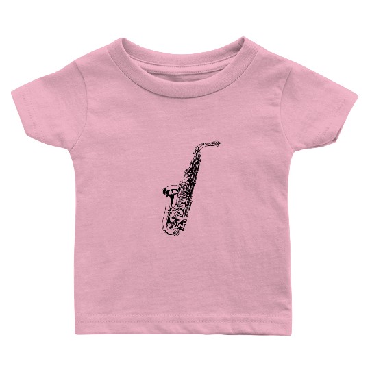 Saxophone Musician Music Jazz Swing Concert Gift Baby T Shirts