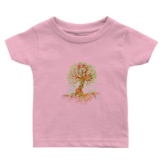 DNA Tree of Life Genetics Colorful Biology Science Baby T Shirts