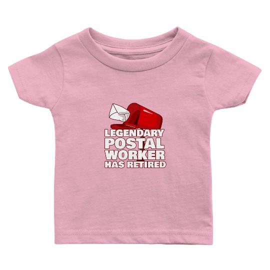 Funny Post Office Retired Postal Worker Gift Idea Baby T Shirts