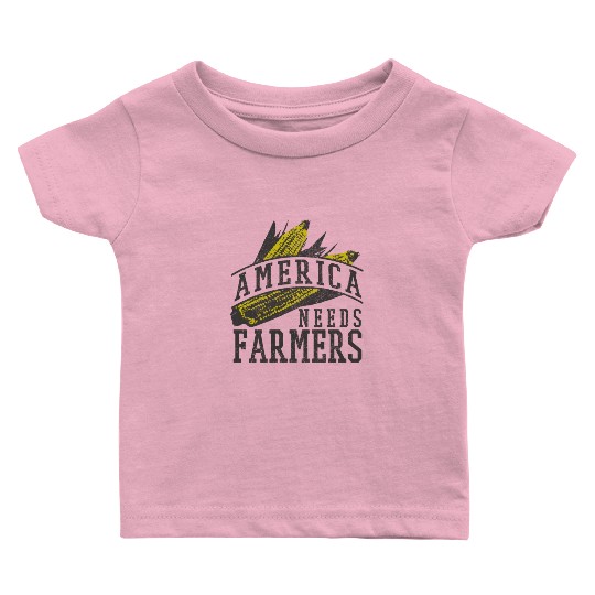 America Needs Farmers Baby T Shirts
