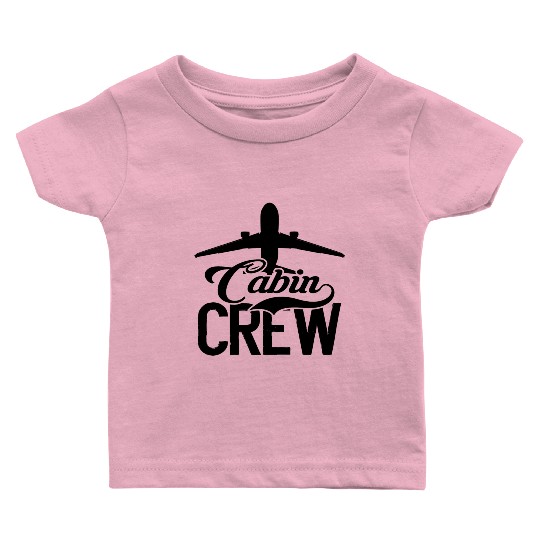 Cabin Crew Flight Attendant Job Aviation Baby T Shirts