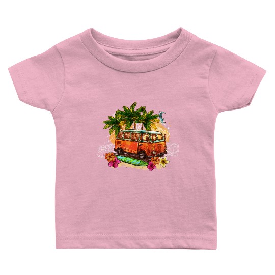 beach car Baby T Shirts