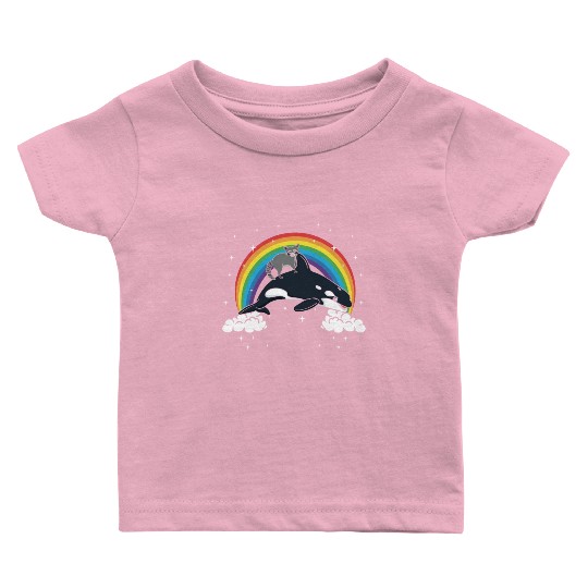 Raccoon Trash Panda Funny Orca Killer Whale Gift Baby T Shirts