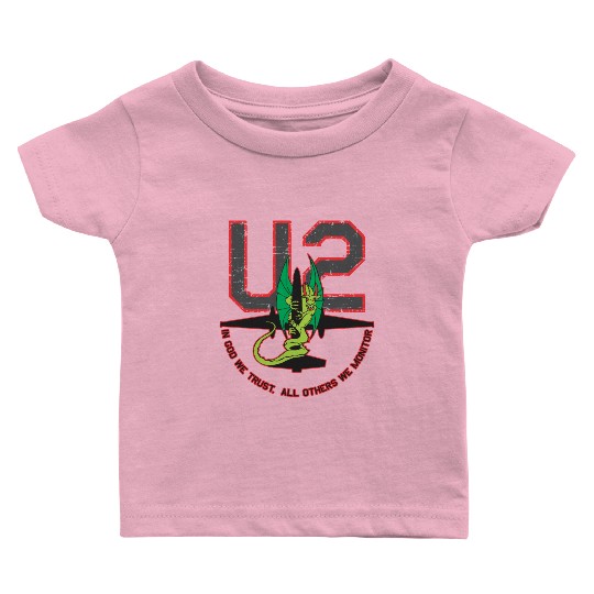 U-2 In God We Trust, All Others We Monitor Baby T Shirts