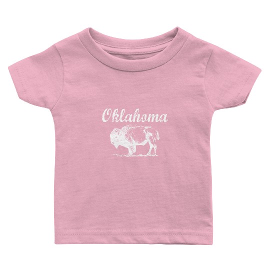 Oklahoma Buffalo Tribal Native American Country Ok Baby T Shirts