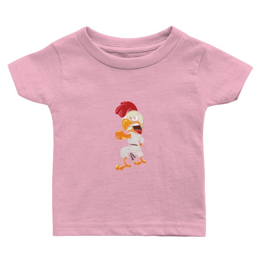 Ninja Chicken Karate Fencing Martial Arts Baby T Shirts