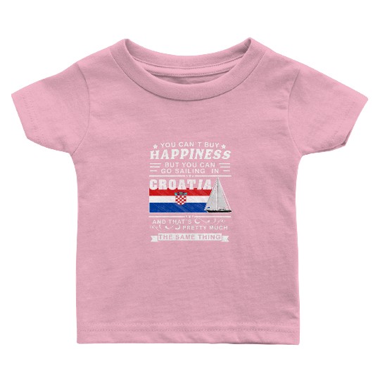 Croatia sailing, sailing ship Mediterranean gift Baby T Shirts