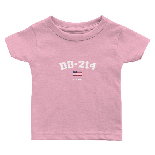 Dd 214 Us Armed Forces Alumni Usa Flag Vintage Baby T Shirts