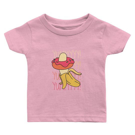 Banana Donut Yummy Delicious Funny Baby T Shirts