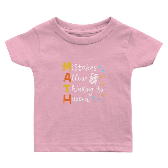 Math Teacher Baby T Shirts