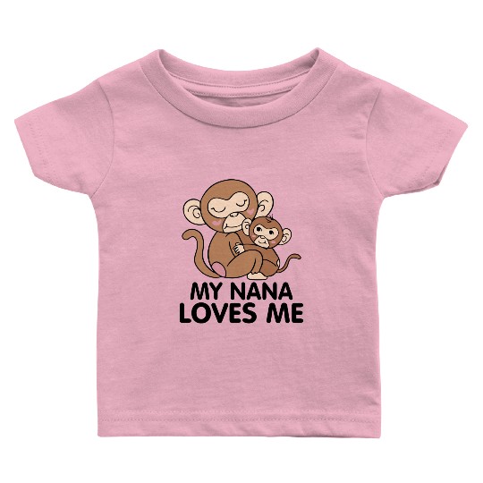 my nana loves me Baby T Shirts