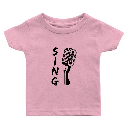 Microphone - Singing Baby T Shirts