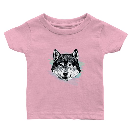 Wolf Arctic Art Animal Lover Gift Idea Baby T Shirts