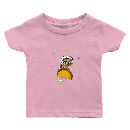Taco Cat In Space Baby T Shirts Dancing Cat Taco